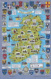 ティータオル Historical Map Of Ireland