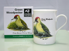 ワイルドライフトラスト Mike Langman　GREEN WOOD PECKER　マグカップ