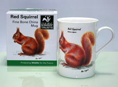 ワイルドライフトラスト Mike Langman　RED SQUIRREL　マグカップ リス